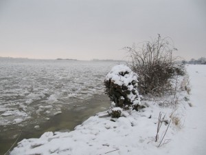 Vereiste Elbe Blankenese